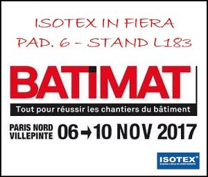 isotex in fiera batimat 2017