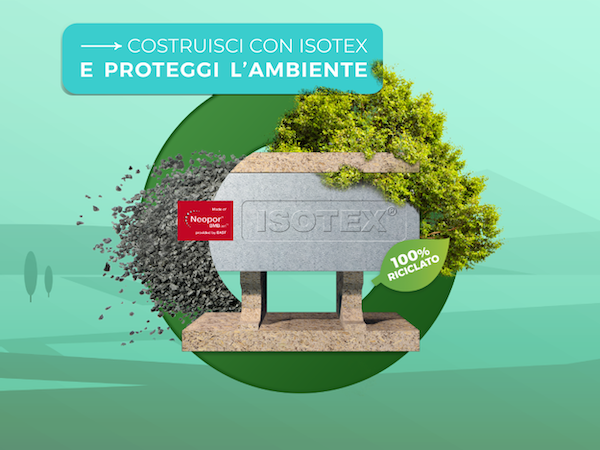 nuova gamma blocchi con inserto isotex total green 100 riciclato